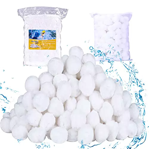 Effie Lancelot 1330g Pool Filter Bälle, Pool Filter Sand umweltfreundliches Filtermedium für Schwimmbäder und Badewannen