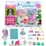 Enchantimals Adventskalender mit Sybill Schneeleopard Puppe