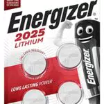 Energizer CR2025 Batterien, Lithium Knopfzelle, 4 Stück