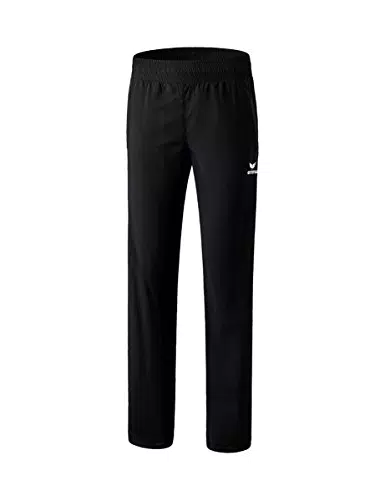 erima Damen Hose Hose mit durchgehendem RV, schwarz
