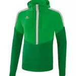 Erima Kinder Squad Kapuzensweat, fern Green/smaragd/Silver Grey