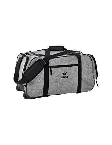 ERIMA Travel Line Koffer, 65 cm, 80 Liter, Grau Melange/Schwarz