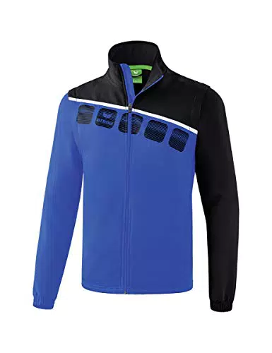 Erima Unisex 5-C Jacke mit abnehmbaren Ärmeln, new royal/schwarz/weiß