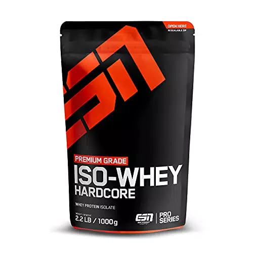 ESN Isowhey Hardcore Protein Pulver, Strawberry, 1000 g