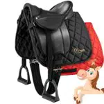 Esposita Shetty Sattel Set zum Reiten für Kinder, geeignet für Shettys