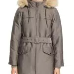 Esprit Collection Parka mit Webfell-Kapuze
