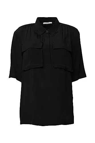 ESPRIT Damen 013EE1F304 Bluse, 001/BLACK, L