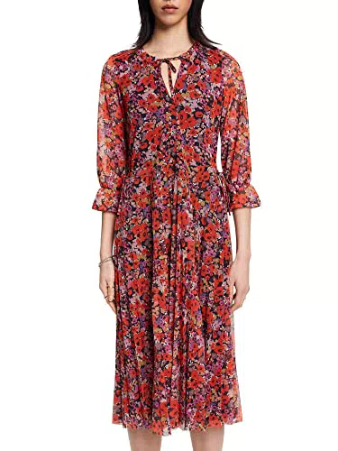ESPRIT Damen 023ee1e309 Kleid, 404/Navy 5, L