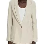 ESPRIT Damen Blazer 042ee1g313, Light Taupe, 38
