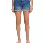 ESPRIT Damen Jeans Shorts, 902/BLUE MEDIUM WASH-New Version