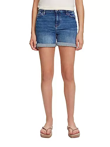 ESPRIT Damen Jeans Shorts, 902/BLUE MEDIUM WASH-New Version