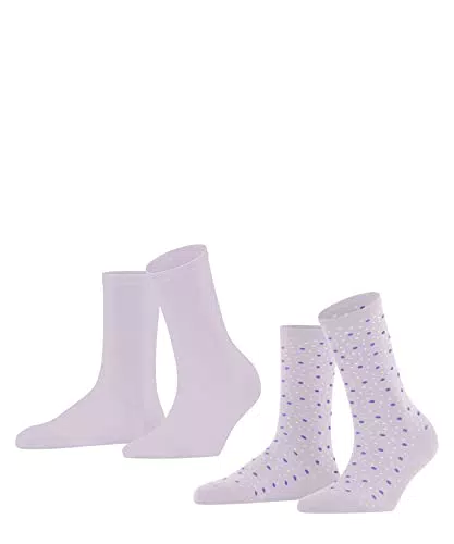 ESPRIT Damen Socken Playful Dot 2-Pack W SO Baumwolle gemustert 2 Paar