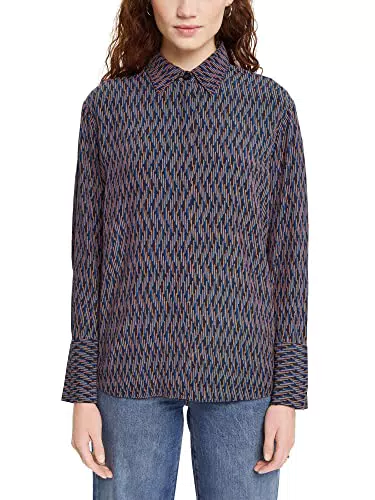 ESPRIT Gemusterte Crêpe-Bluse