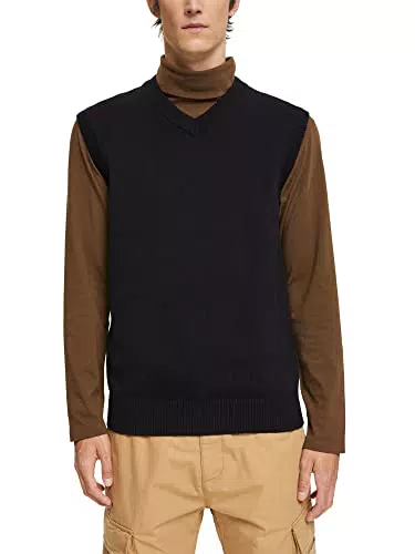 ESPRIT Herren 102EE2I318 Pullover, 001/BLACK, XS