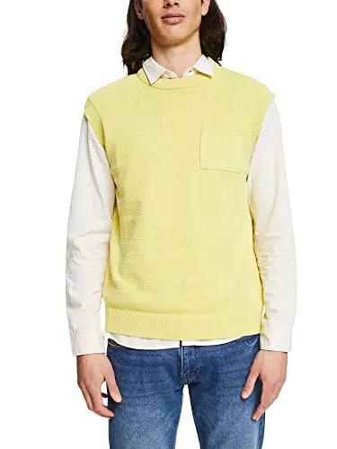 ESPRIT Herren aa Pullunder, 754/YELLOW 5, S