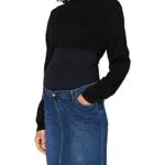 ESPRIT Maternity Damen Skirt Denim OTB mid Rock, Blau