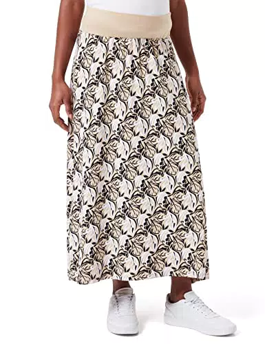ESPRIT Maternity Damen Skirt Jersey Long Under The Belly Allover Print Rock