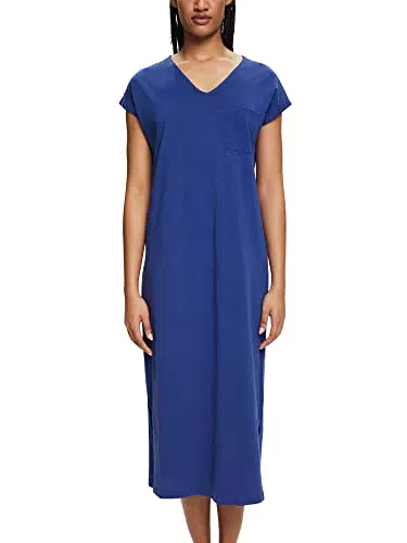 ESPRIT Damen Cotton Slub Sus Nightshirt S-slv Nachthemd
