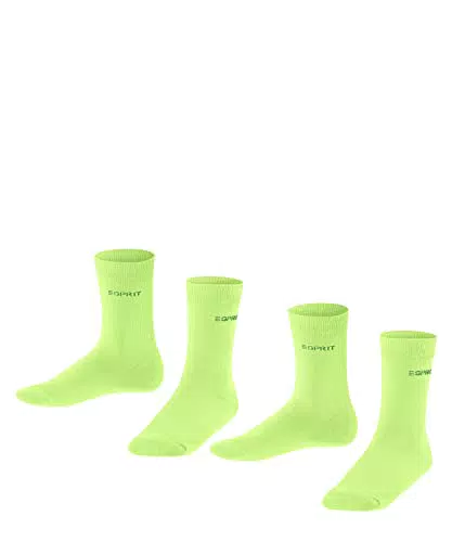 ESPRIT Unisex Kinder Socken Foot Logo 2-Pack K SO Baumwolle einfarbig 2 Paar