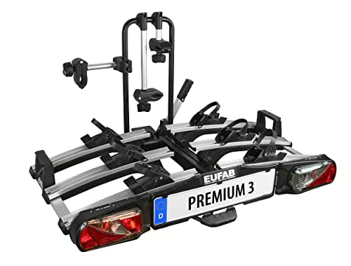 EUFAB 11522 Fahrradträger PREMIUM 3, für Anhängekupplung