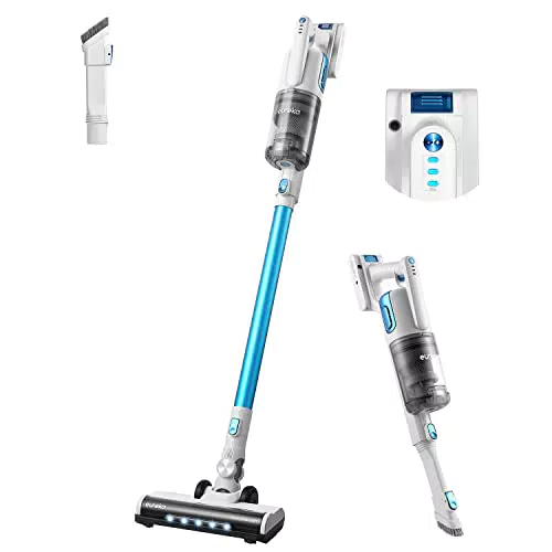 Eureka BR5 Akku Staubsauger Kabellos, 2 in 1 Kabelloser Staubsauger Leicht mit Bürstenloser Motor