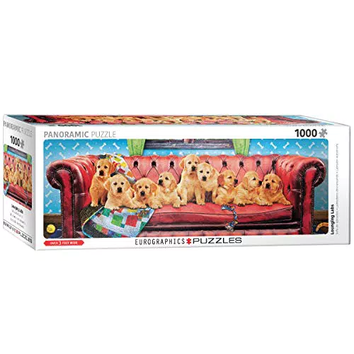 Eurographics 1000 Teile Panorama - Labrador Hundesofa