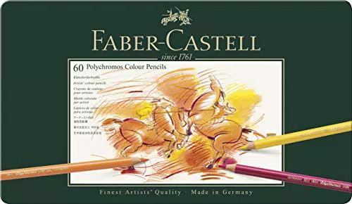 Faber-Castell 110060 - Farbstifte Polychromos, 60er Metalletui