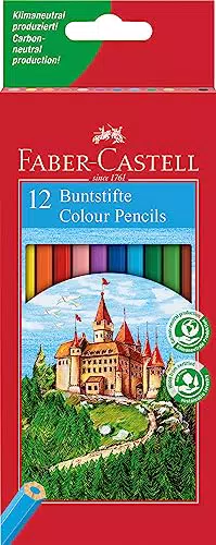 Faber Castell 120112 - Buntstifte CASTLE Hexagonal, 12er Kartonetui