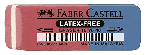 Faber-Castell 187040 - Radierer Latex-free, Tinte/Blei