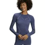 FALKE Damen Baselayer-Shirt Wool-Tech Round Neck W L/S SH Wolle Schnelltrocknend 1 Stück