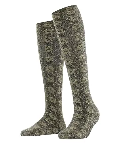 FALKE Damen Kniestrümpfe Spiral Shell, Fein 50 DEN