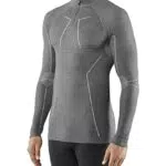 FALKE Herren Baselayer-Shirt Wool-Tech High Zip Neck M L/S SH Wolle schnelltrocknend 1 Stück