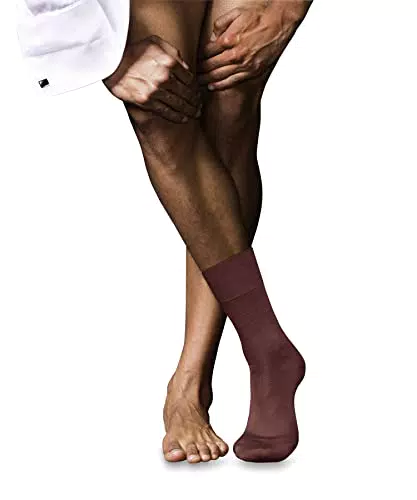 FALKE Herren Socken No. 6, Wolle Seide, 1 Paar, Rot