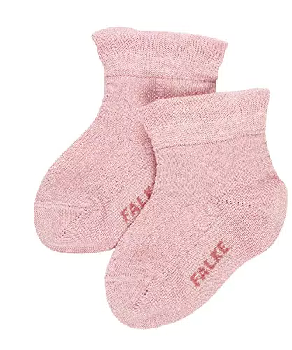 FALKE Unisex Baby Socken Romantic Net, Baumwolle, 1 Paar