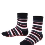 FALKE Unisex Kinder Hausschuhe Mixed Stripe, Baumwolle