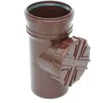 Fallrohrfilter Regenrohrfilter m. Laubfang DN100 Ø110 HT / KG- Rohre Farbe braun