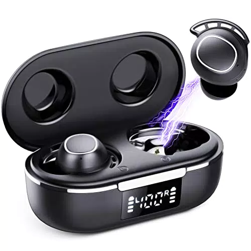 FAMOO Bluetooth Kopfhörer in Ear, 5.3 Kabellos, 42 Stunden Spielzeit mit Ladeetui