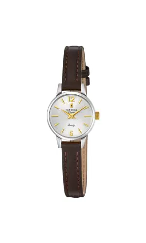 Festina Damen Analog Quarz Uhr mit Leder Armband F20260/2