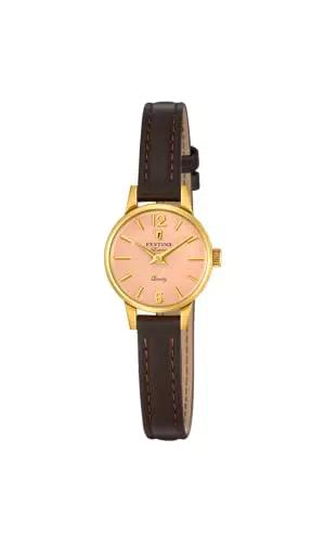 Festina Damen Analog Quarz Uhr mit Leder Armband F20261/2