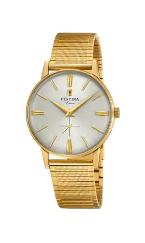 Festina Herren Analog Quarz Uhr mit Edelstahl Armband F20251/1