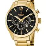 Festina Herren Analog Quarz Uhr mit Edelstahl Armband F20633/3