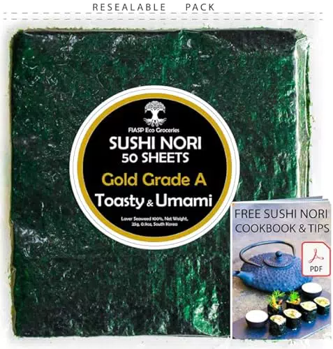 FIASP Eco Groceries Nori-Blätter 50er-Pack, Premium