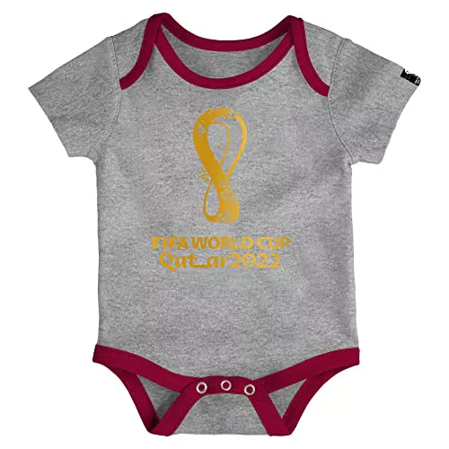 FIFA Unisex Baby Offizieller World Cup 2022 Logo Body Babystrampler