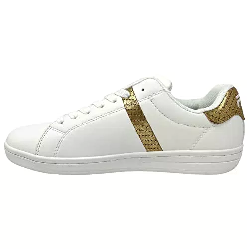FILA Damen Crosscourt 2 F wmn Sneaker, White-Gold, Schmal