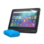 Fire HD 10 Kids Pro-Tablet + kindgerechtes tragbares Ladegerät + Displayschutzfolie von NuPro