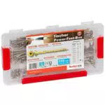 fischer PowerFast Sortimentsbox, 245 x PowerFast Schrauben in vers. Größen