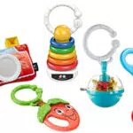 Fisher-Price FBH63 - Spielspaß Geschenkset, 6 Fisher-Price Produkte inklsive Beißring und Rassel