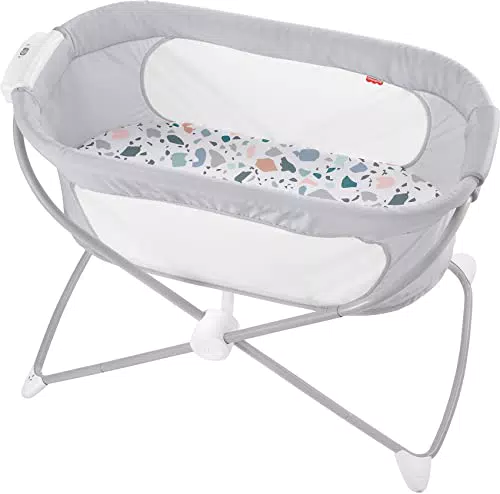 Fisher-Price GVG95 - 3-in-1 Zusammenklappbares Beistellbettchen Tragbare Wiege