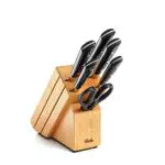 Fissler Texas / Messer-Set bestückt Messerblock aus Holz
