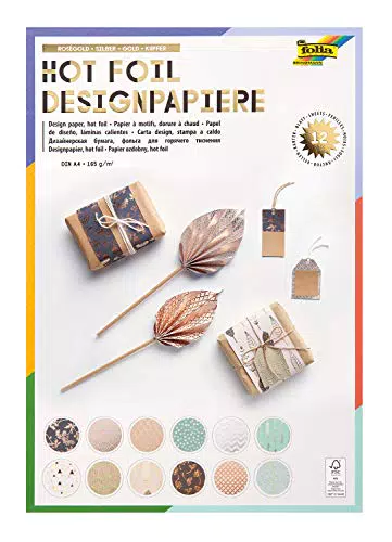 folia 11549 - Designpapier Block Hotfoil, DIN A4, 165 g/qm